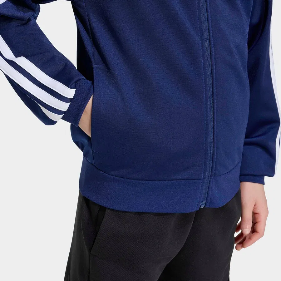 Спортивная толстовка на молнии ADIDAS SPORTSWEAR темно-синего цвета — фото 4