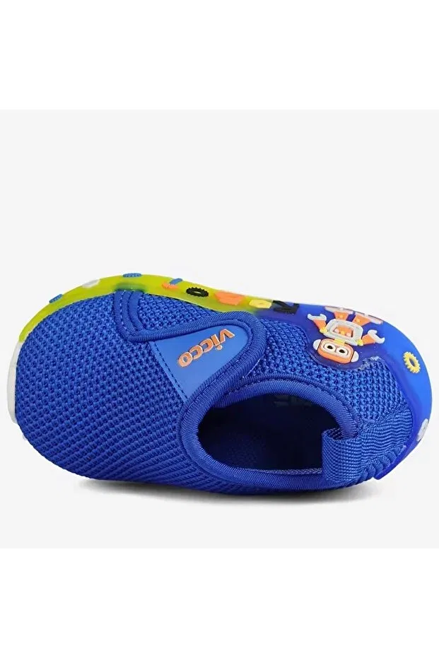 Детские спортивные туфли для мальчиков с ортопедической подошвой Vicco, Blue — фото 4