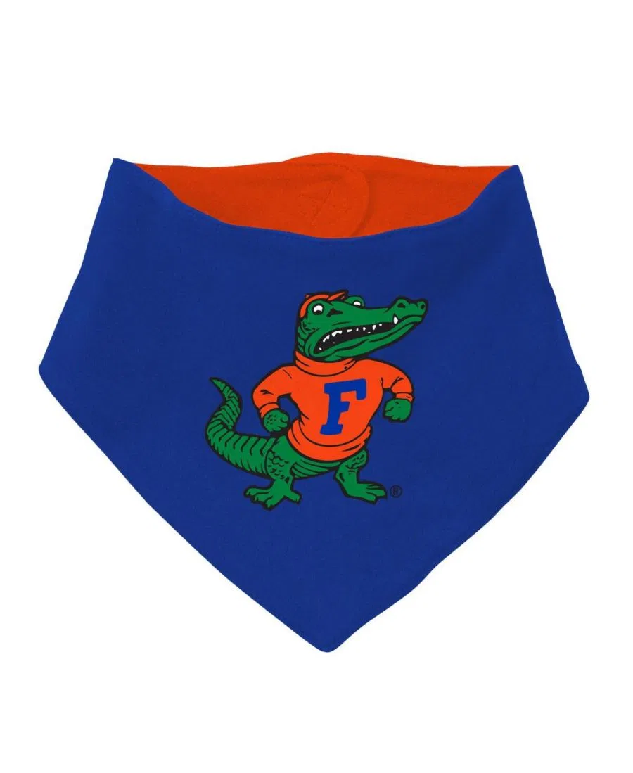 Комплект из 3 предметов для малышей: боди, слюнявчик и пинетки Florida Gators Mitchell & Ness, Royal — фото 3