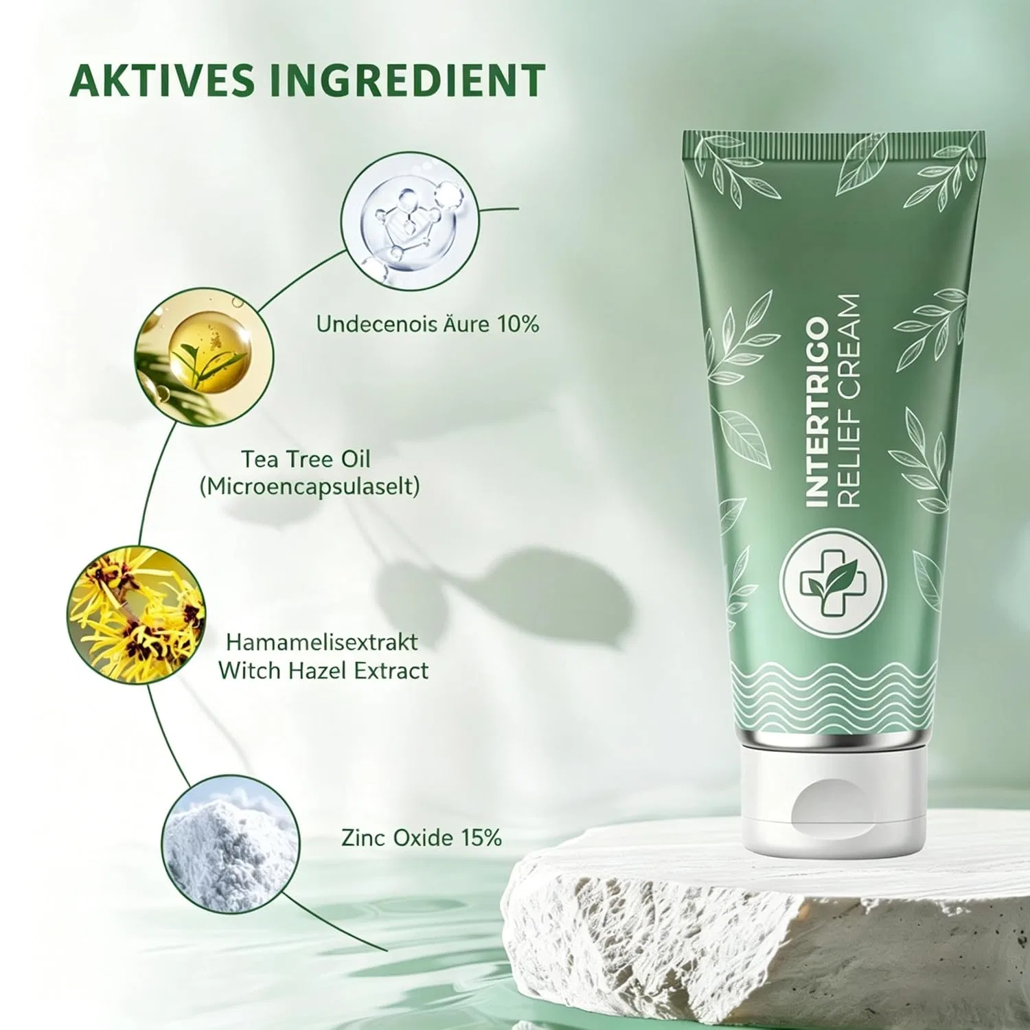 Крем для защиты кожных складок Lindora Intertrigo Relief Cream 3x19мл, Weiß Meiion — фото 2