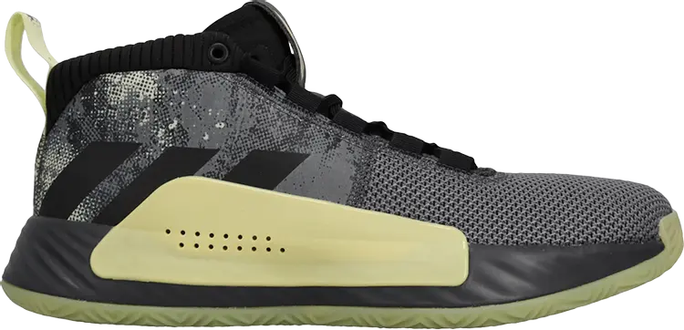 

Кроссовки Adidas Dame 5 GCA 'Grey Yellow', серый