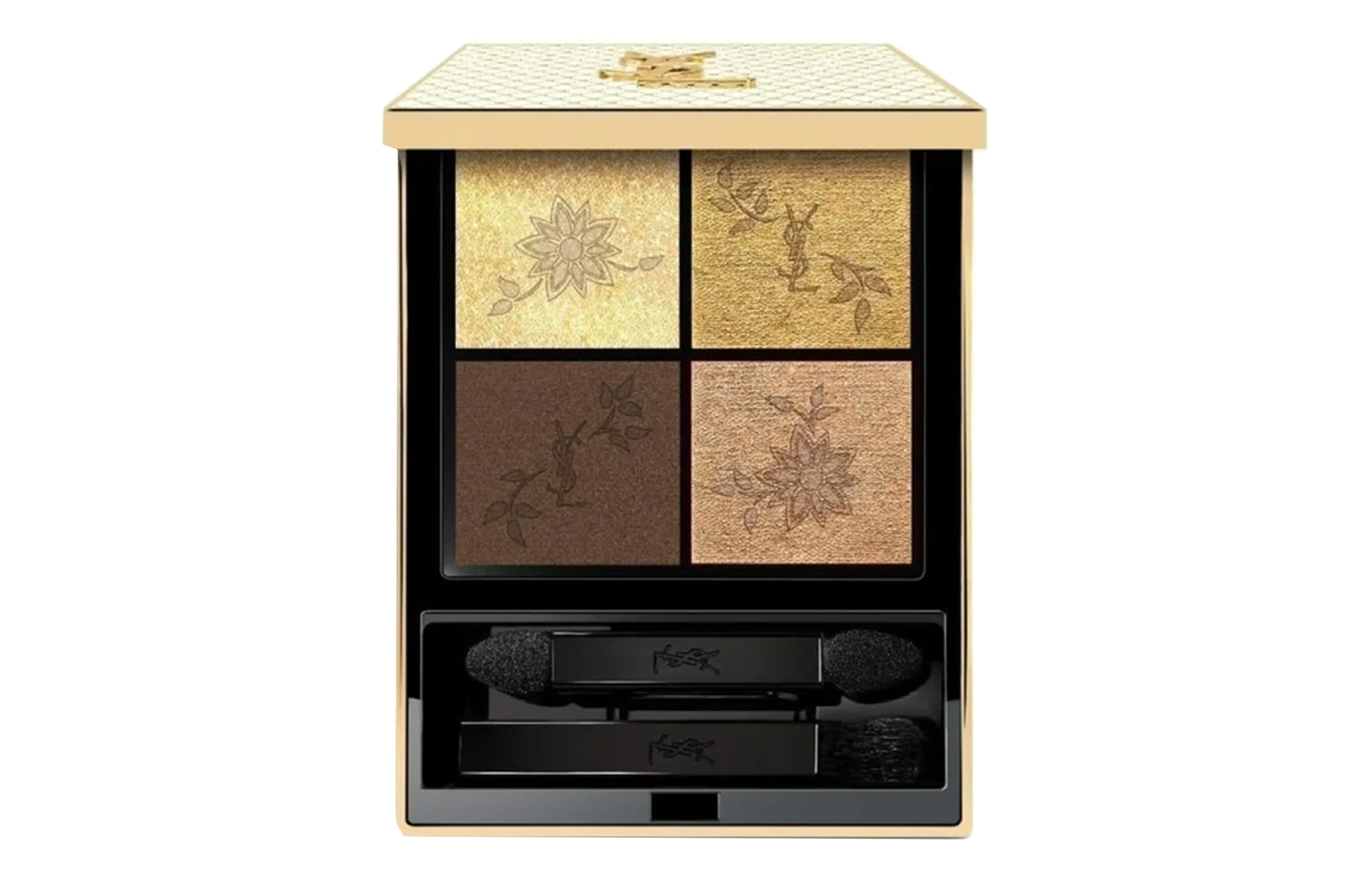 

SAINT LAURENT 2024 рождественское золотое кружево лимитированная серия 4 цвета теней для век легко растушевываются естественное подчеркивание глаз