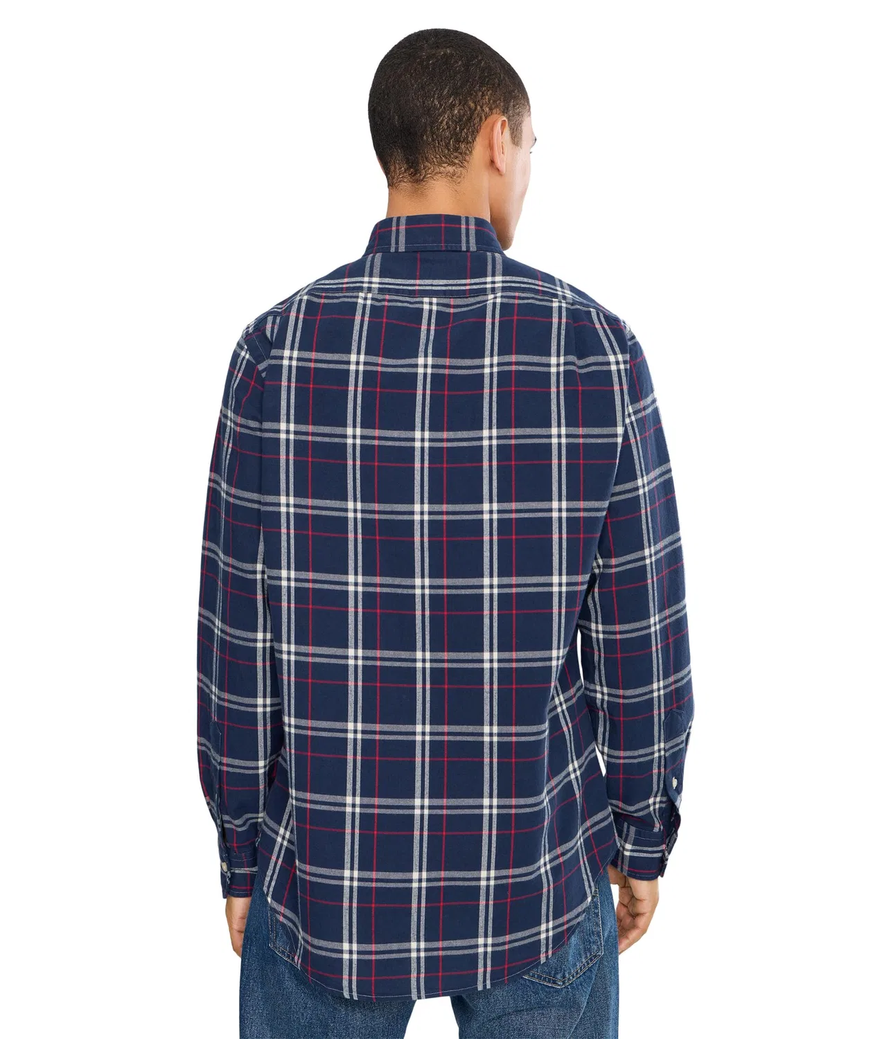 Классическая клетчатая рубашка Оксфорд Polo Ralph Lauren, Navy/Red/White — фото 4