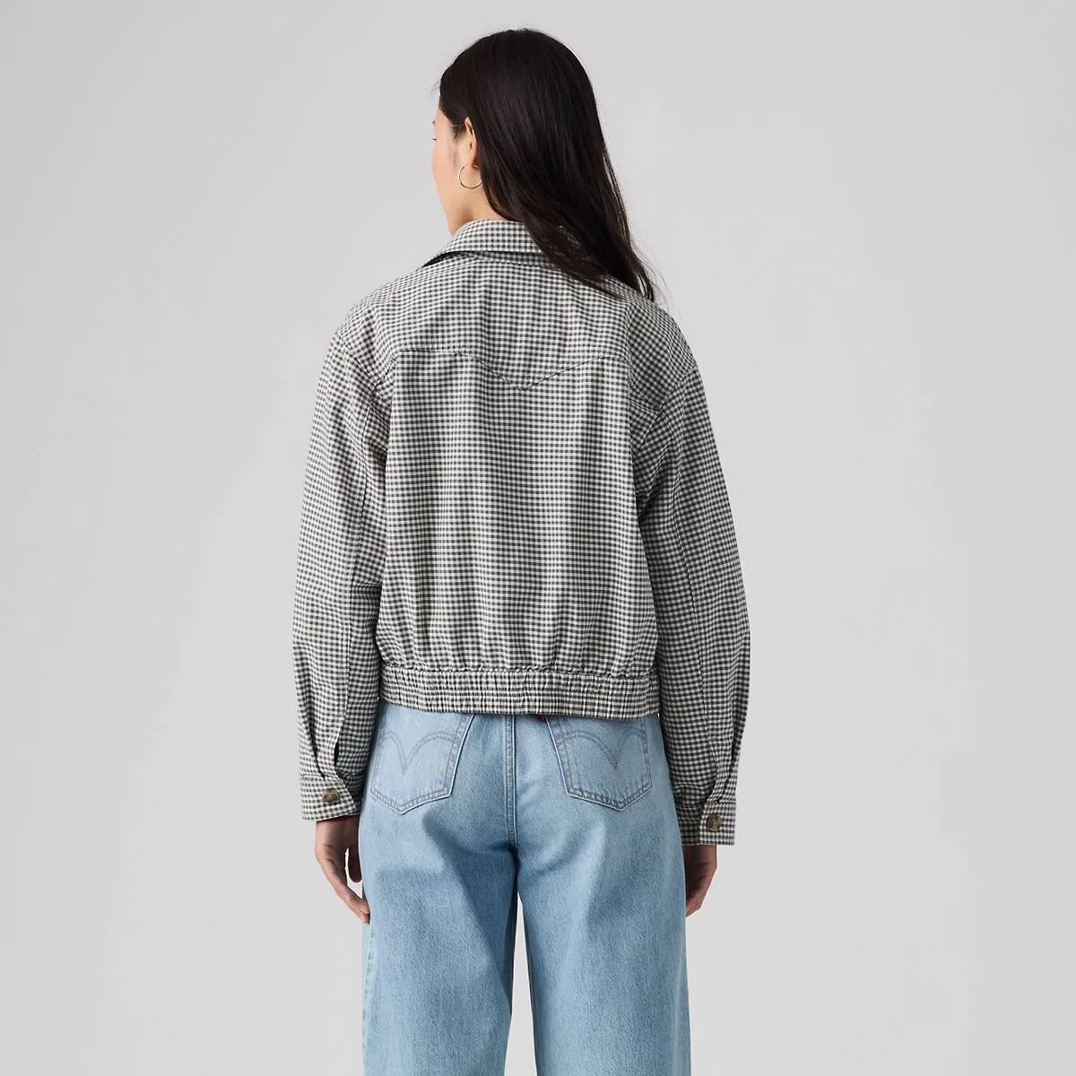 Куртка в стиле вестерн от Charli Levi's, Yoli Gingham Magnet - White — фото 4