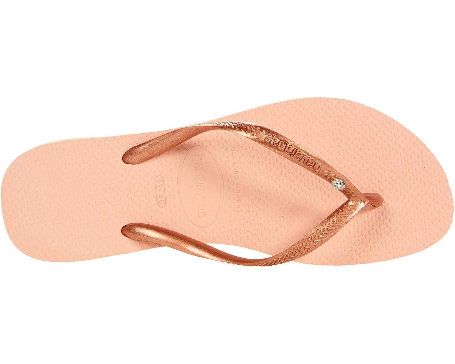 

Сандалии Slim Crystal SW II Flip Flop Sandal Havaianas, балет роза