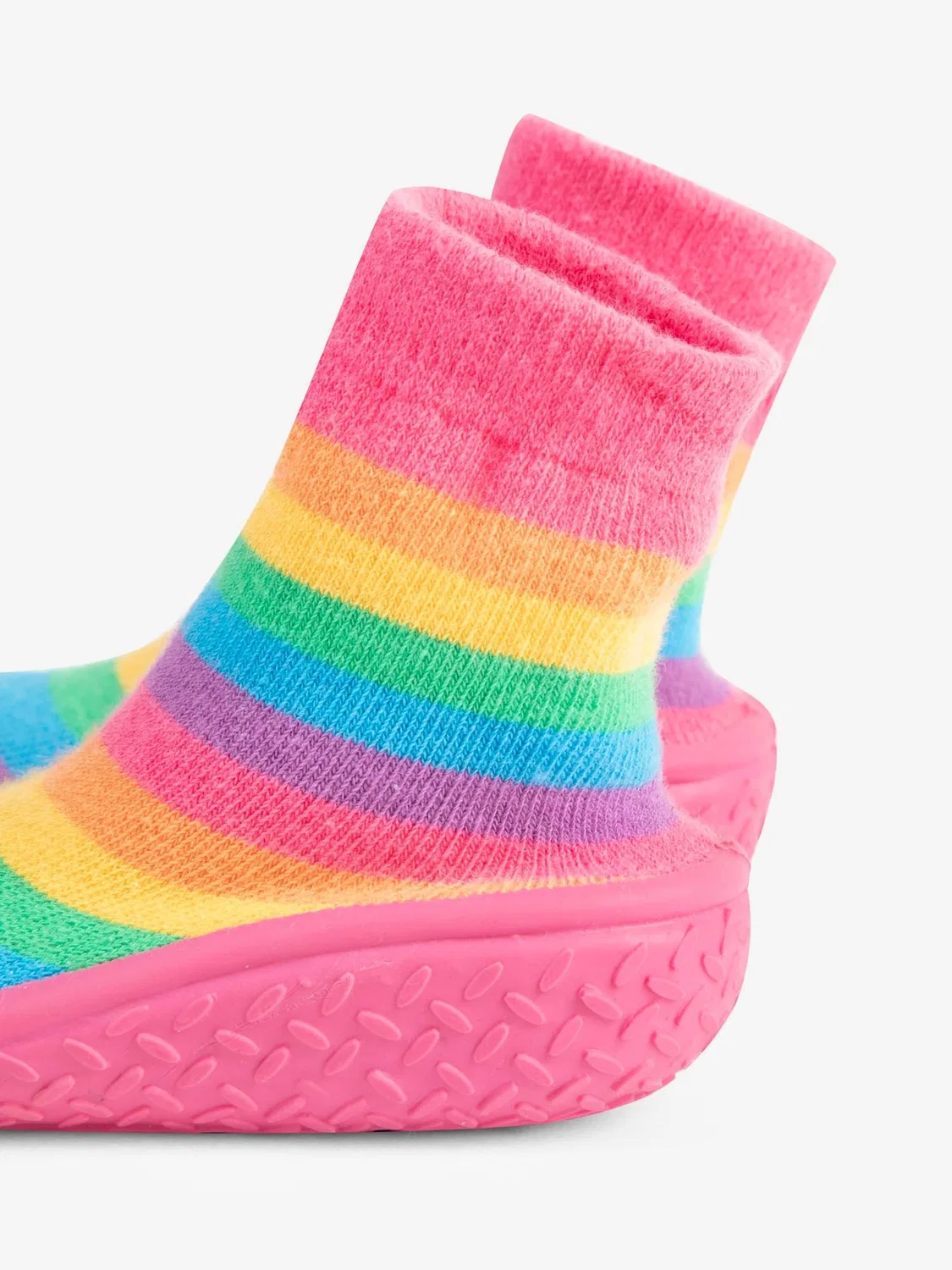 Тапочки-носочки Rainbow JoJo Maman Bébé, разноцветные — фото 4