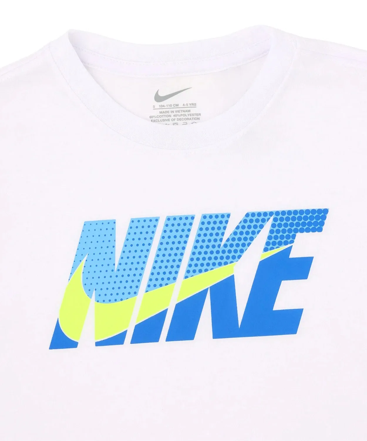 Детский спортивный комплект с принтом NIKE NKB B NK WOVEN SHORT SET, Белый/Темно-синий — фото 4