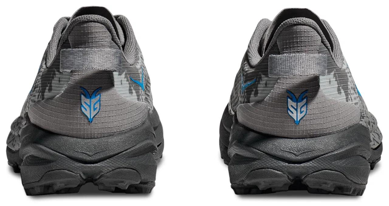 Кроссовки для девочек Speedgoat 6 HOKA, цвет Galactic Grey/Blue — фото 3