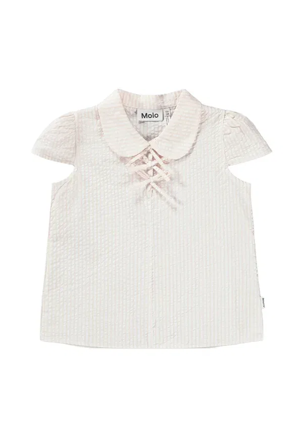 Блуза с бантом Blouse Molo, Cloud Pink Stripe, розовый — фото 3