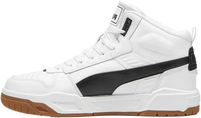 Мужские кроссовки PUMA RBD Tech Mid Trainers, White Black Gum — фото 4