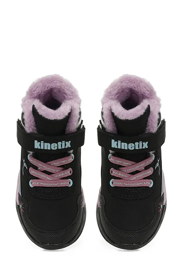 Детские ботинки для девочек на плоском ходу на шнуровке Responder hi 3pr Kinetix, Black Purple — фото 4