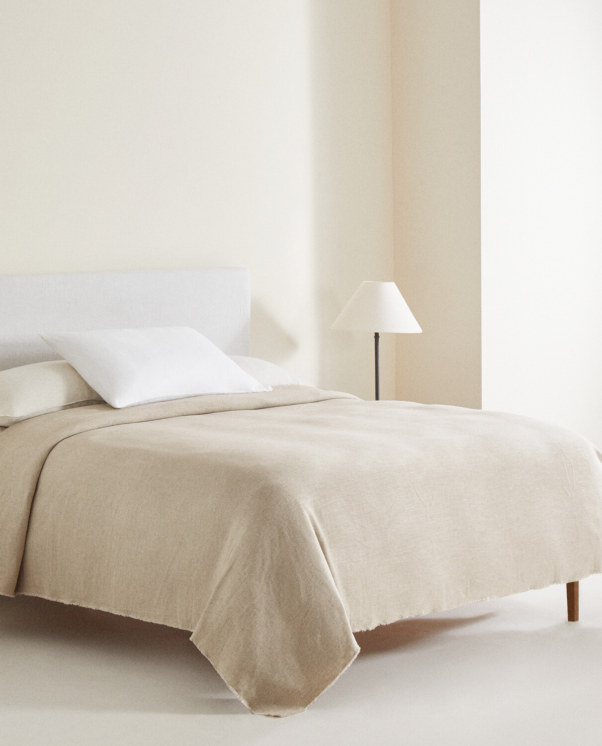 Покрывало Zara Home Linen, бежевый — фото 3