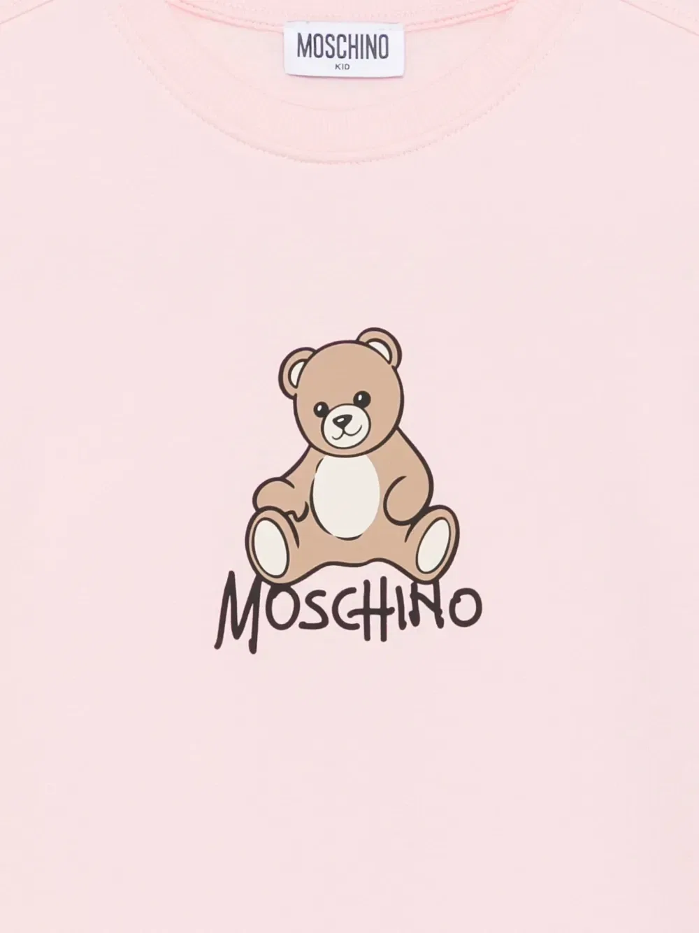 Платье с логотипом Moschino Kids, розовый — фото 3