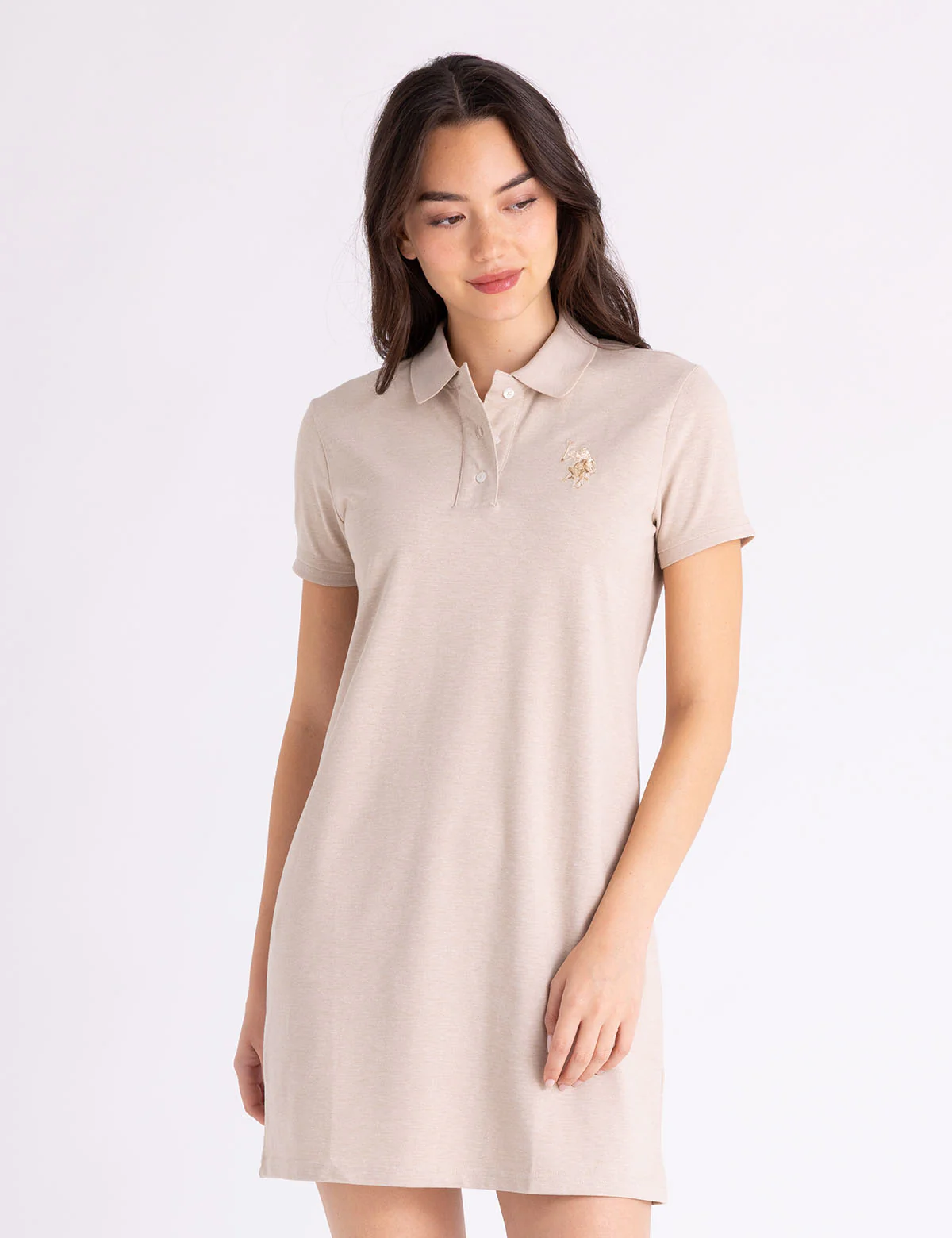

Платье U.S. Polo Assn Multi Tonal Mini Polo, бежевый