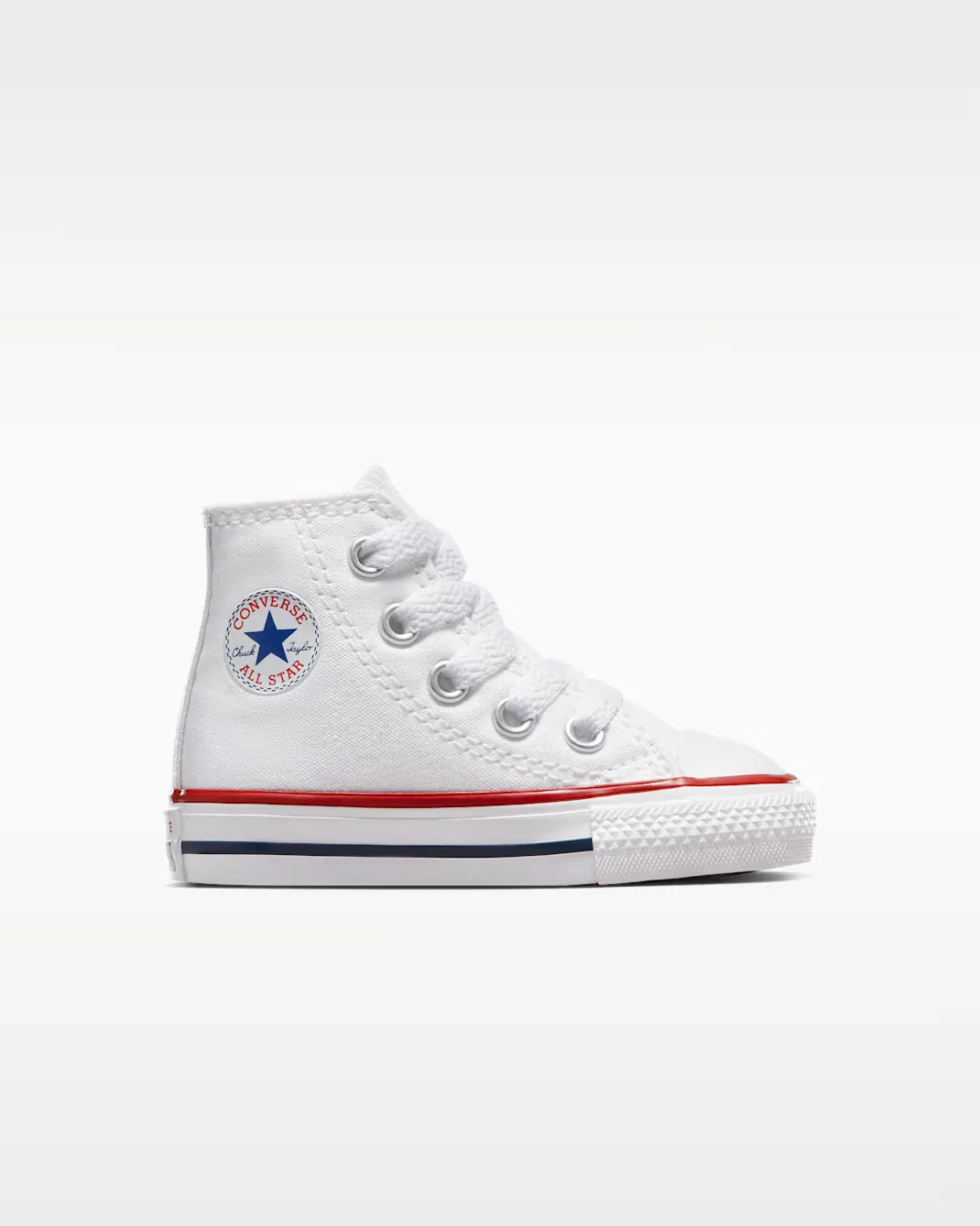 Обувь для младенцев/малышей Converse Chuck Taylor All Star High Top, White — фото 3