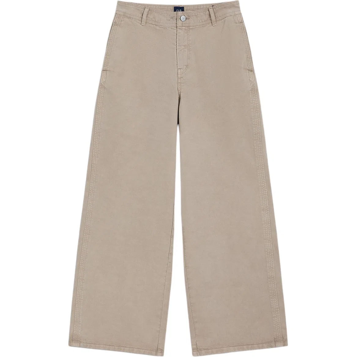 Женские повседневные брюки прямого кроя Khaki GAP