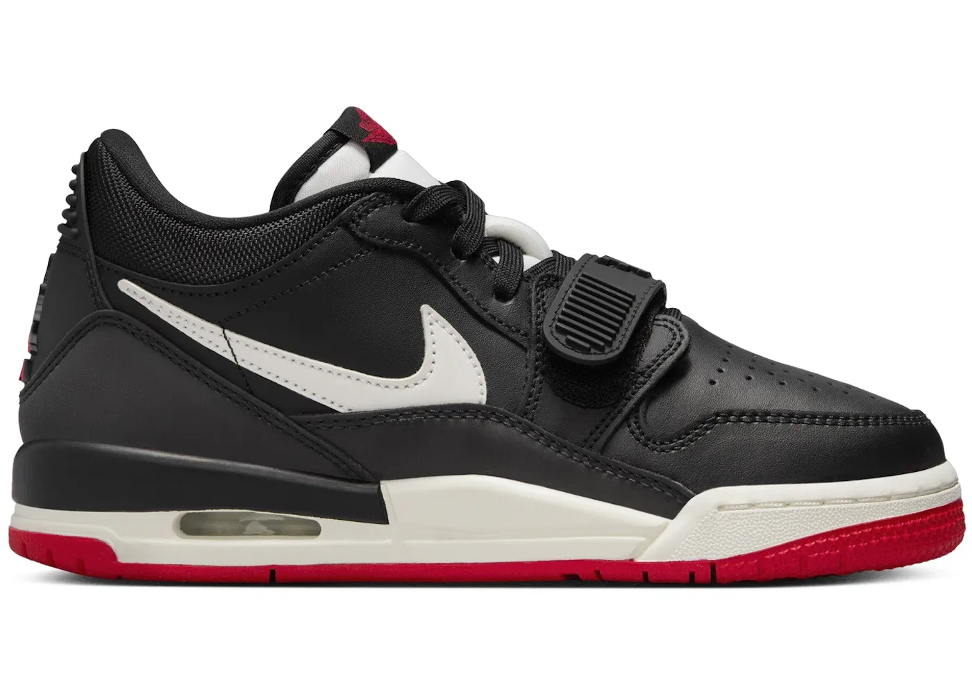 Детские кроссовки Lifestyle с принтом Jordan Legacy 312 Low Jordan, Black/University Red/Sail