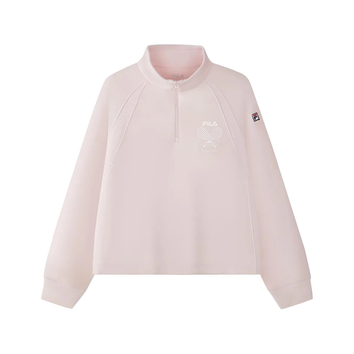 Детский свитшот с воротником-стойкой Forest Cherry Blossom Pink FILA KIDS