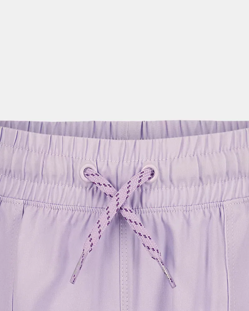 Шорты с внутренним швом 6,4 см быстросохнущие UA Base UnderArmour, Purple Crest/Steel — фото 2