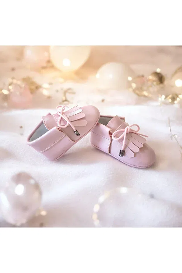 Детские туфли-лодочки для девочек с невысоким каблуком Çago Kids, Pink — фото 2