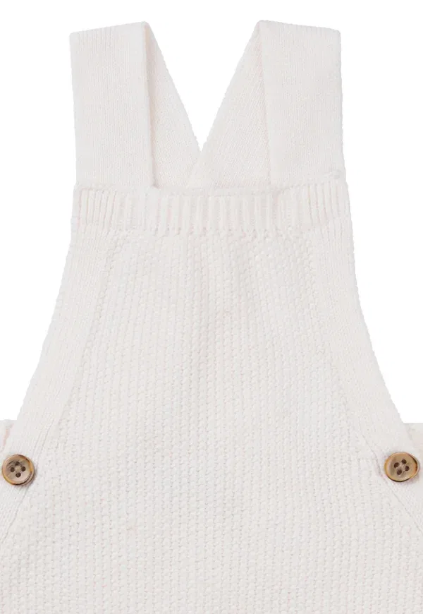 Комбинезон хлопковый Dungarees Noppies, Antique white, белый — фото 3