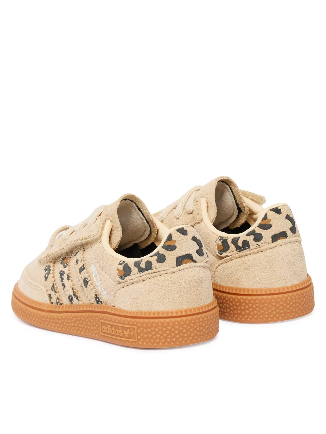 Кроссовки для девочки Handball Spezial Comfort Closure Elastic Lace Adidas, бежевый — фото 3