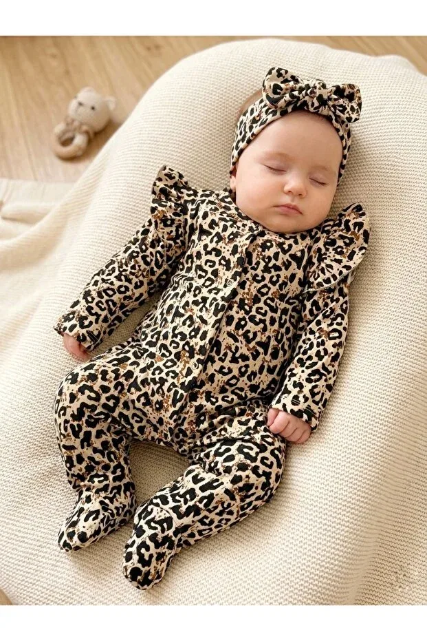 Детский комбинезон с принтом Omy, Leopard