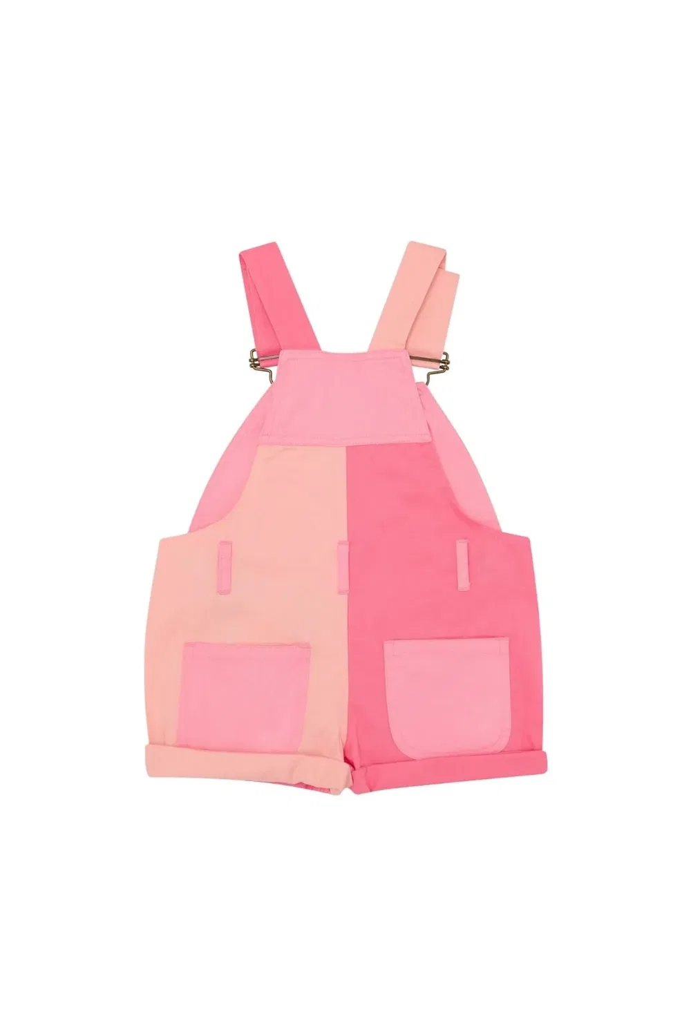 Детские шорты цветблок Dotty Dungarees, Pink — фото 2