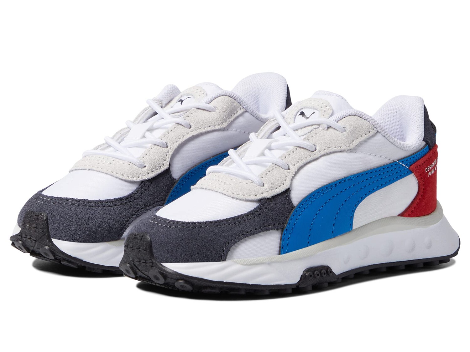 

Кроссовки для малышей Puma Wild Rider Rollin Alternate Closure, бело-синий