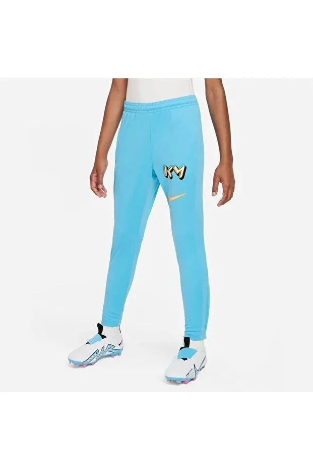 Детские спортивные штаны с утяжкой Dri-Fit Kylian Mbappé Nike, Blue