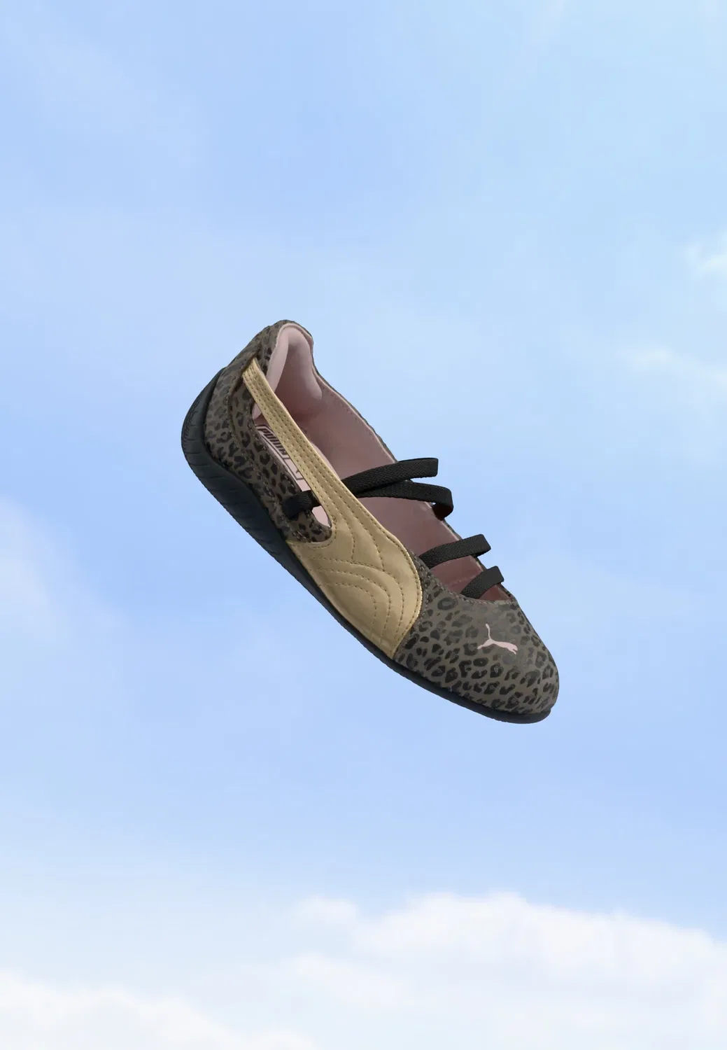 Балетки Speedcat leogirl унисекс с ремешком на щиколотке Puma, Matte Bronze/Gold-Coloured