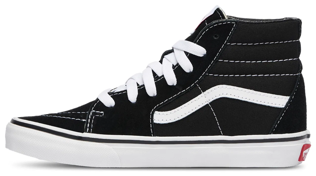 Кроссовки для мальчиков Vans SK8 Hi, белый/черный — фото 2