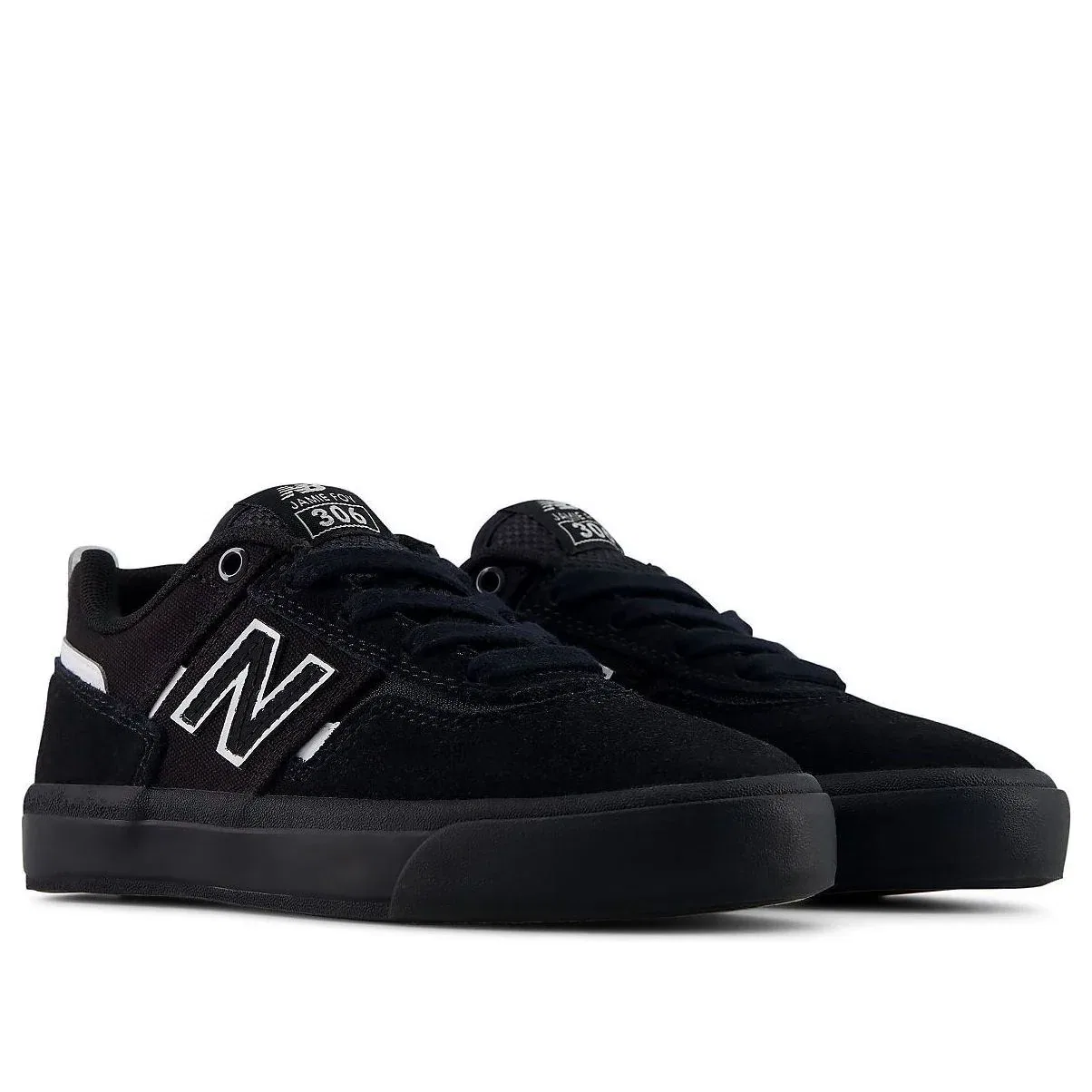 Детские кроссовки с замшевым верхом Jamie Foy 306 'Black White' New Balance, Black/White — фото 4