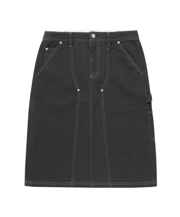 Юбка длинная карпентер, Superdry, Charcoal — фото 2