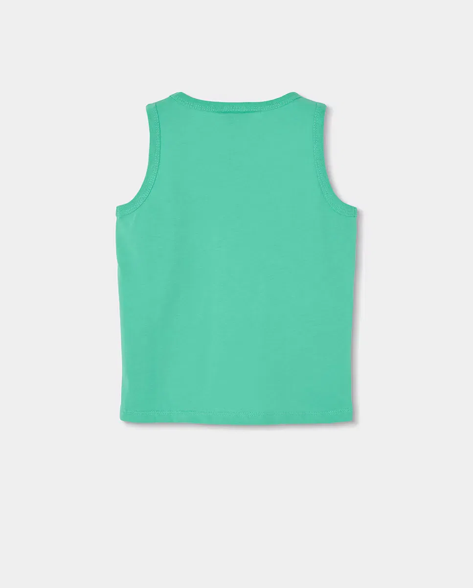 Детское хлопковое платье для девочек с принтом Boboli, Heather Navy — фото 3