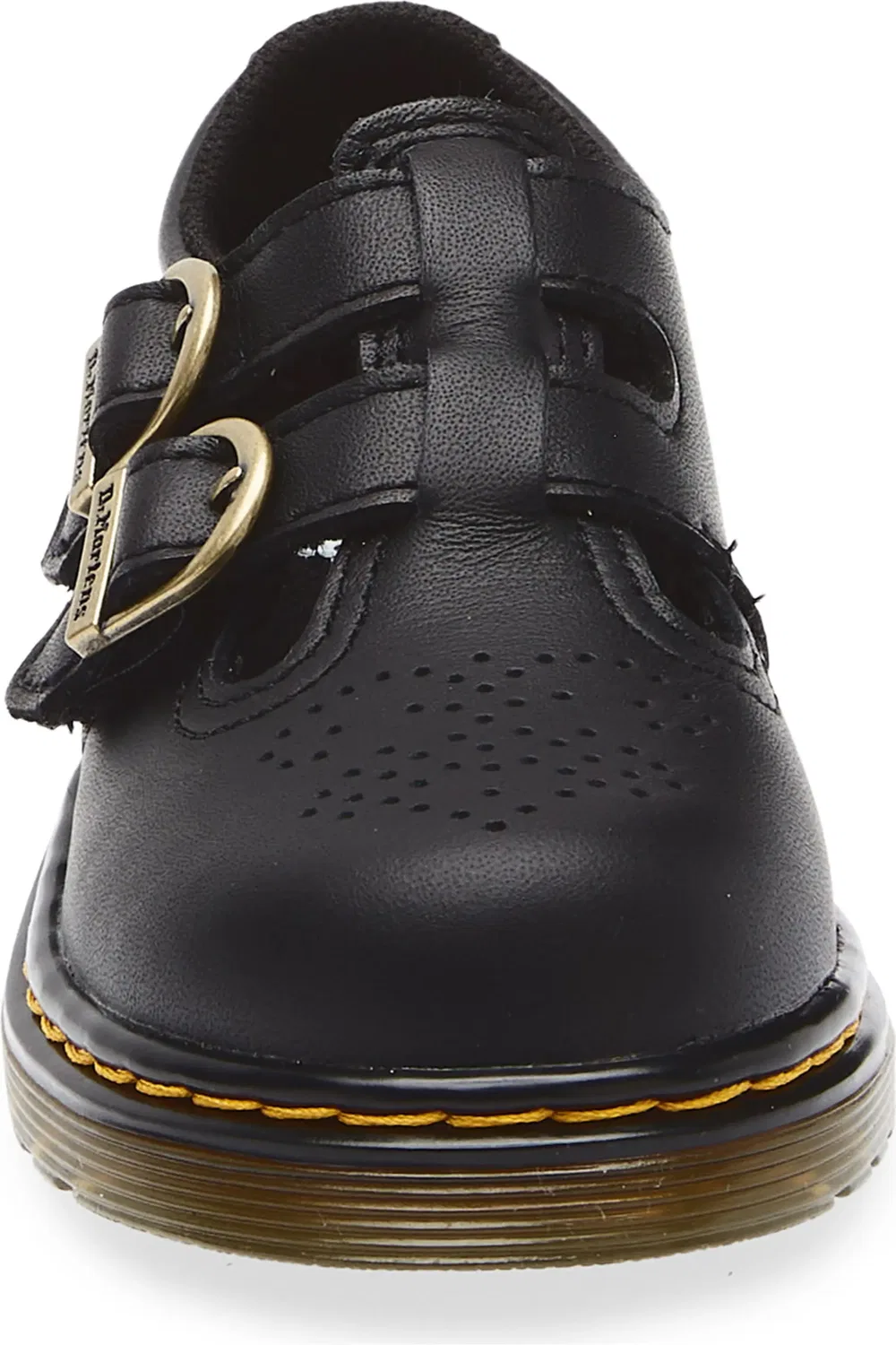 Детские туфли Dr. Martens 8065 T-Strap, на ремешках, черный — фото 4