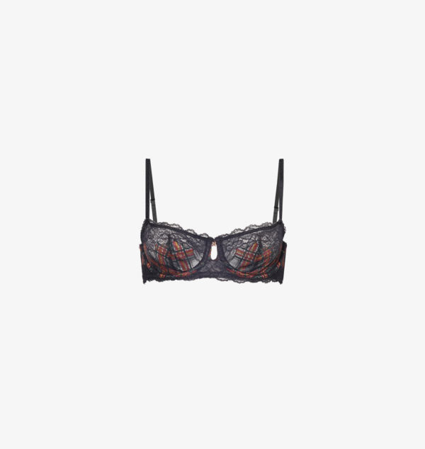

Бюстгальтер балконет Sparkle Prep без подкладки из кружева Savage X Fenty, черный