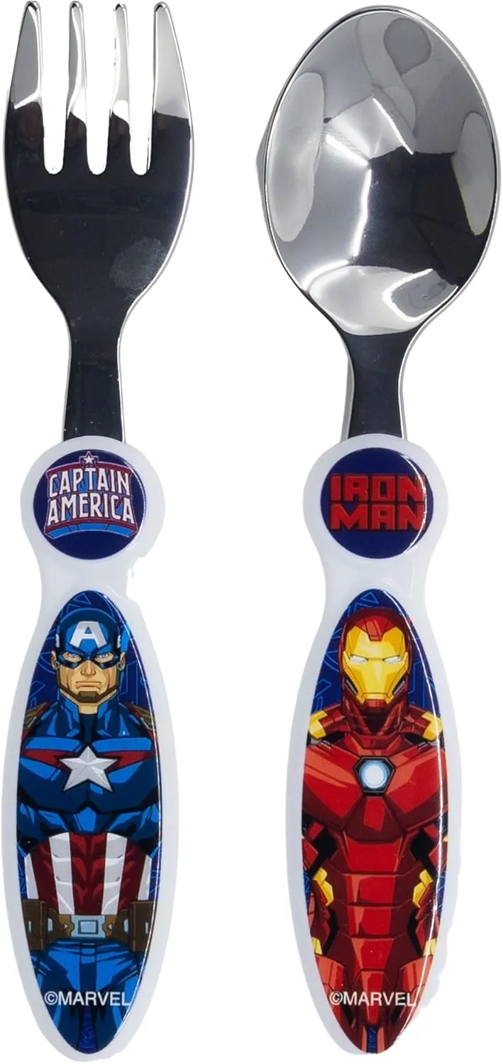 Детские столовые приборы, металлические, набор из 2 шт, Avengers Stor