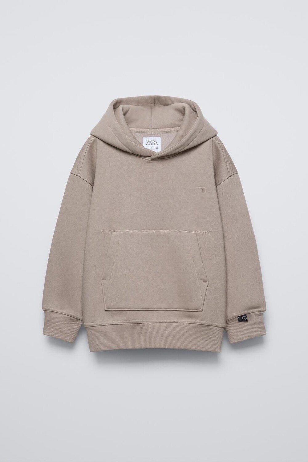 

Толстовка с вышивкой ZARA, светло-лиловый