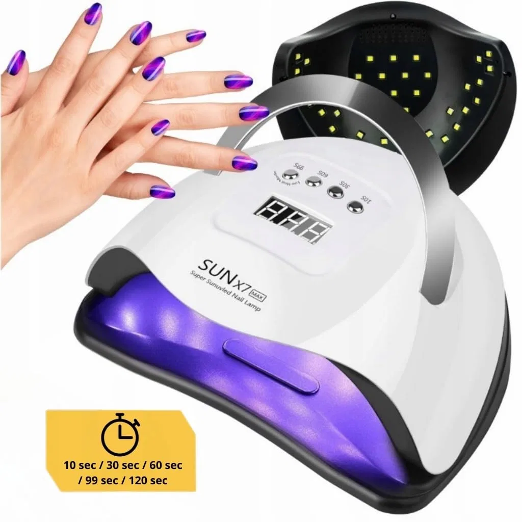 LED UV-лампа для ногтей «SUN X7 LCD Dual Max» 220 Вт от Lewer ‎Lewer — фото 2