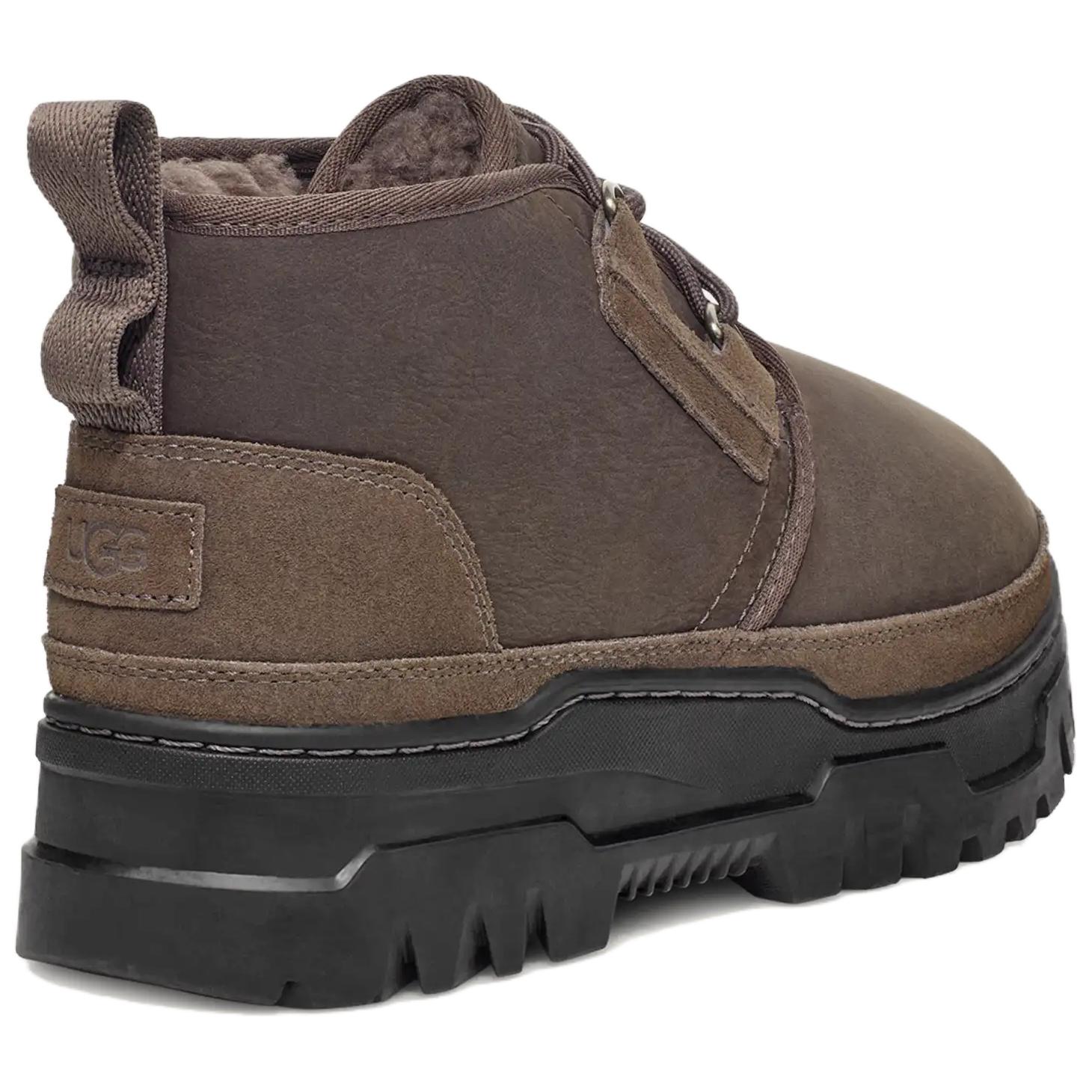Мужские ботинки UGG Neumel TrailGazer кожаные на толстой подошве, коричневый — фото 4