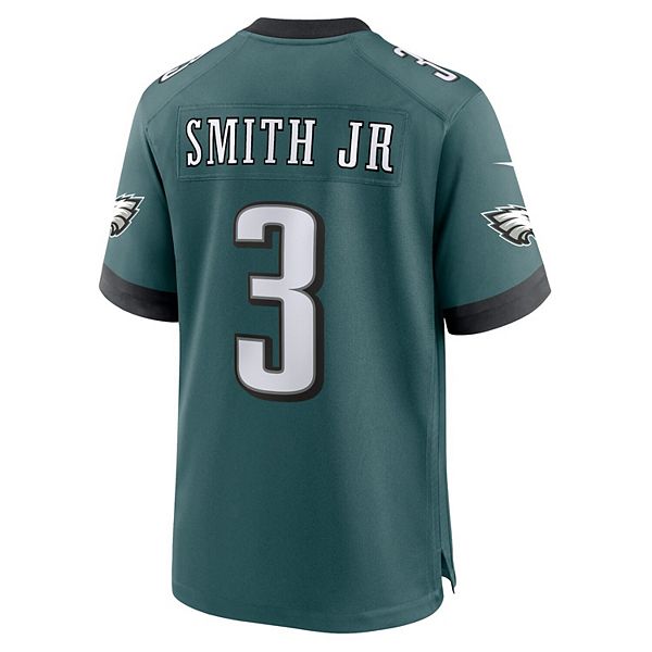 Мужская игровая футболка Nolan Smith Philadelphia Eagles в цвете midnight green Nike — фото 4