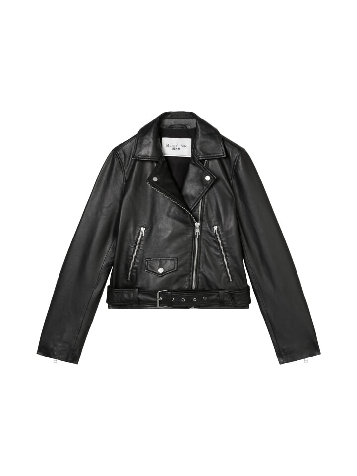 

Кожаная куртка Marc O'Polo DENIM regular, черный