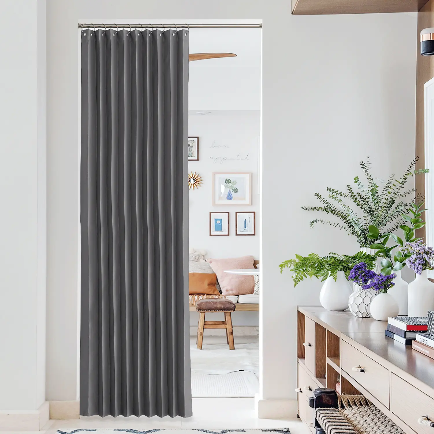 

Дверные шторы NICETOWN 38 x 80 дюймов, серый