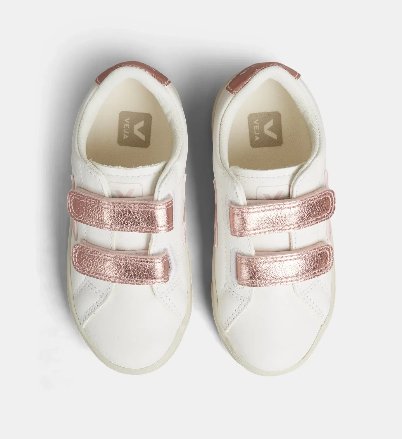 Низкие кеды Small Esplar из смешанной кожи VEJA, белый