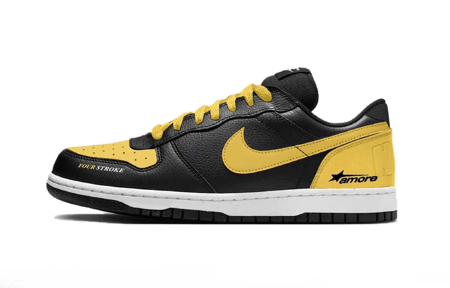 Nike Кроссовки для скейтбординга мужские желтые черные