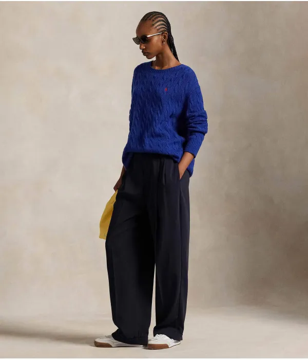 Шерстяной свитер Loose fit Polo Ralph Lauren, синий — фото 2
