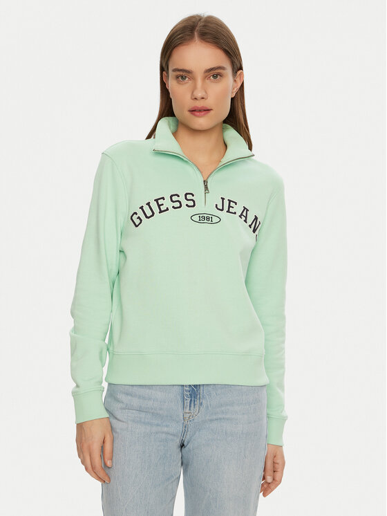 

Толстовка обычного кроя W5RQ25 K68I4 Guess Jeans, зеленый