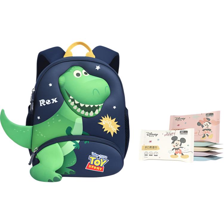

Disney Детский рюкзак для мальчиков и девочек, Rex+Portable Wipe