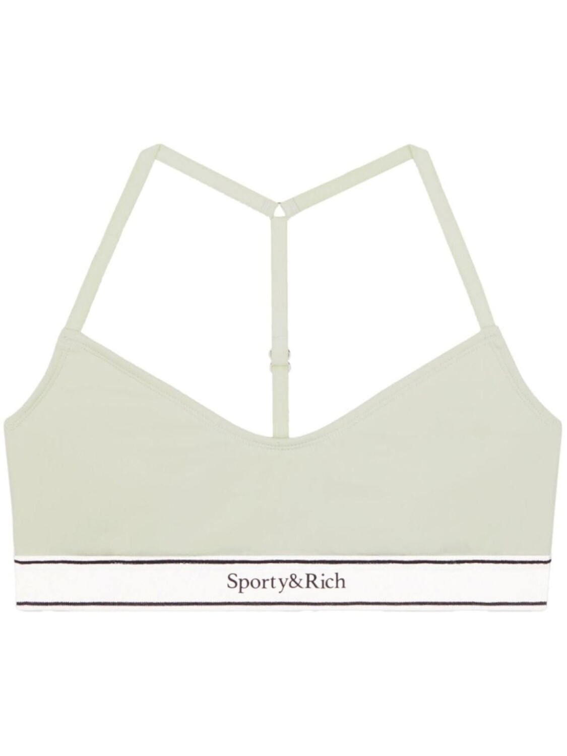 

Sporty & Rich спортивный бюстгальтер Serif Logo, зеленый